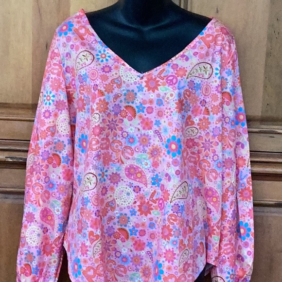 🌴NWOT So Fabulous & Colorful “ Misslook” Size XLarge Wardrobe Must Have Top🌴 - Picture 6 of 10